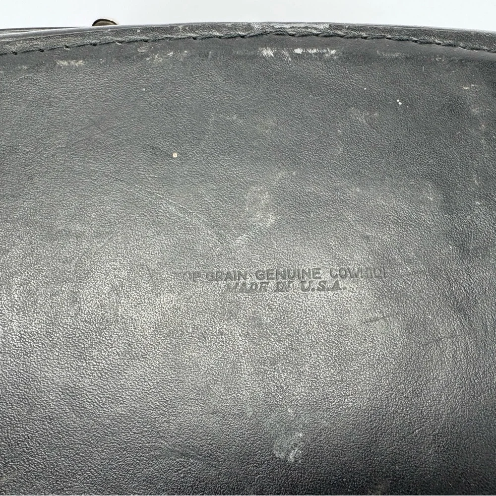 Vintage Black Leather Camera Hard Case 1960s Made In USA